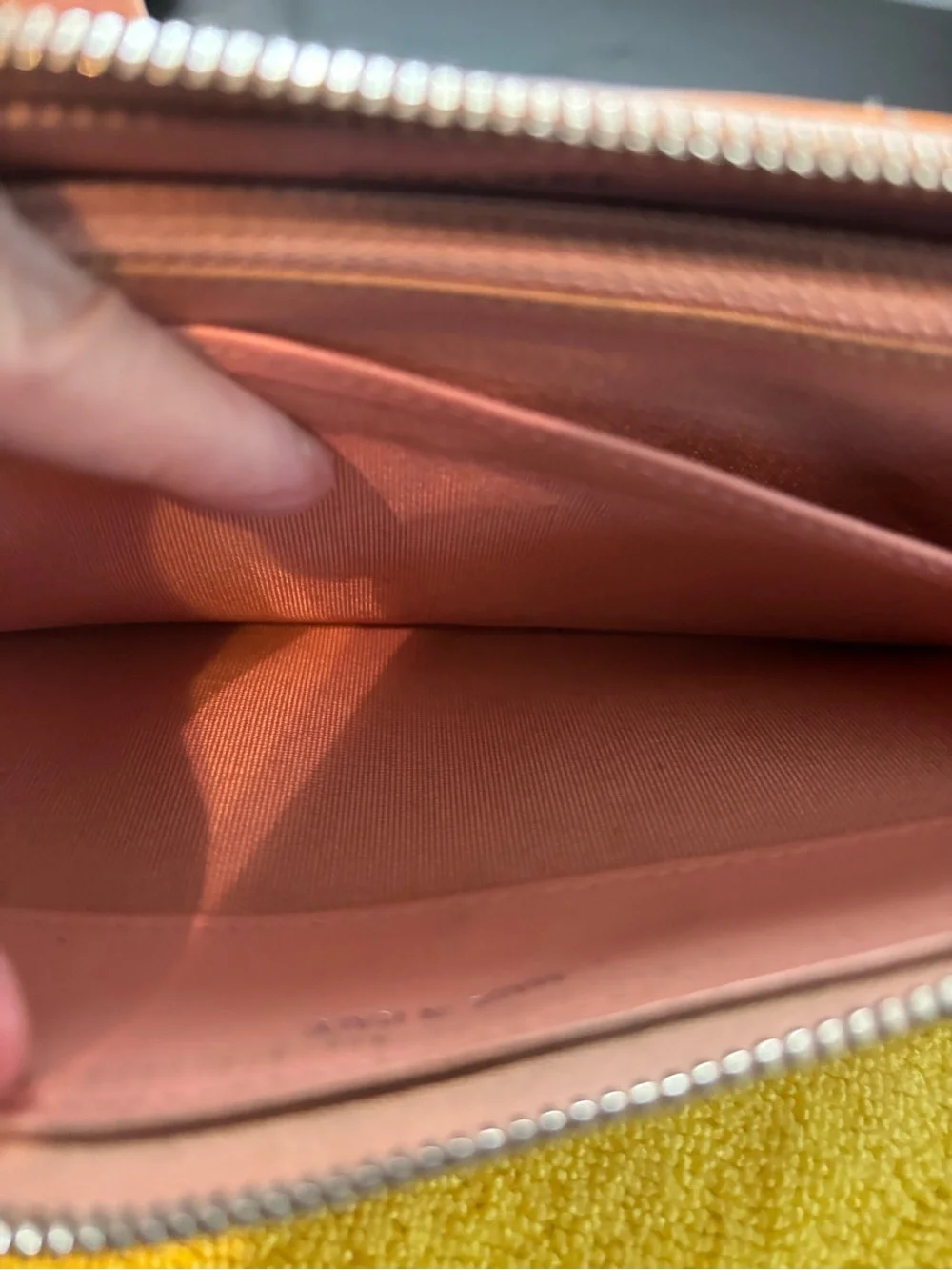 Authentic Chanel Matelasse Brilliant Patent Leather Zip Around Long Wallet Pink